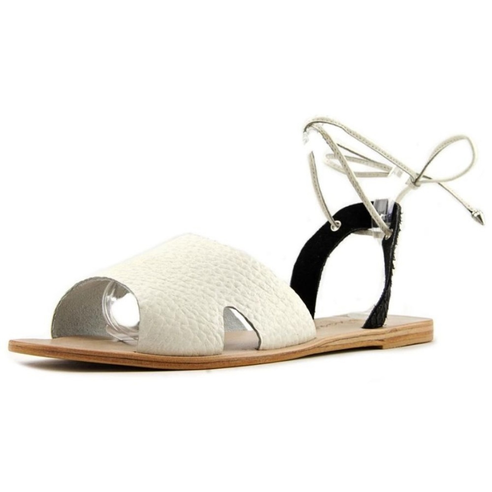 Matisse Leather Blk Wht Townie Sandals NIB